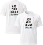 Custom Personalized T-Shirt – 100% Cotton Tee with Your Photo, Text, Name or Logo 10-Item Bundle